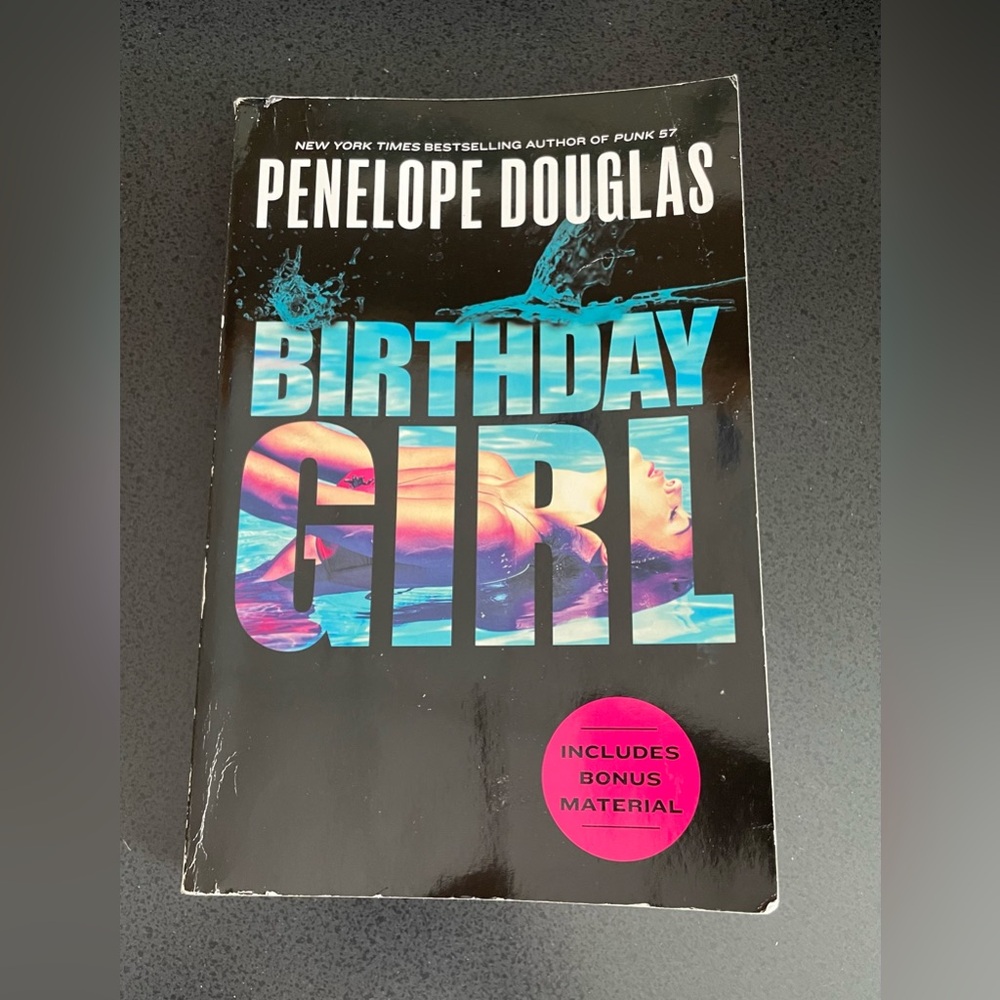'Birthday Girl' Coffee Table Book - Black and Blue